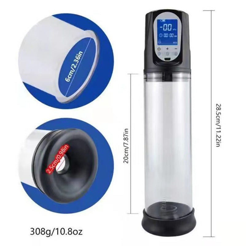 Luxerouse LCD screen negative pressure erection device penis stretching exerciser