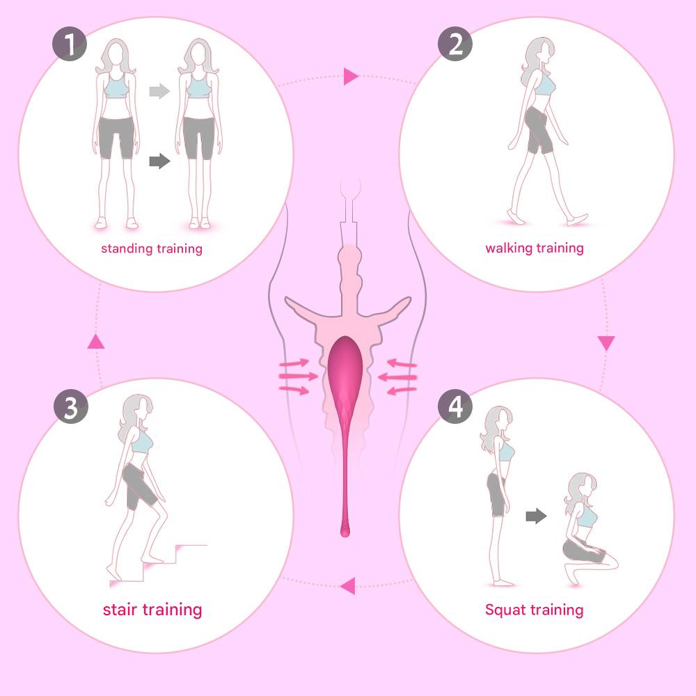 S-Hande Shrink Vaginal Ball Female Postpartum Repair Pelvic Floor Muscle Trainer Private Part Tightening Vagina Dumbbell Ball
