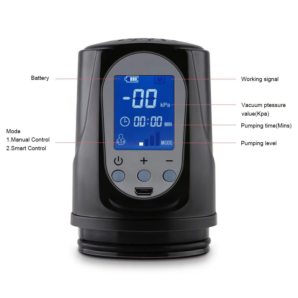 Luxerouse LCD screen negative pressure erection device penis stretching exerciser