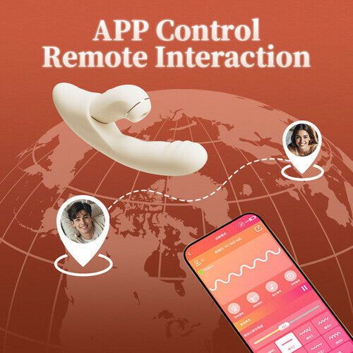 SVAKOM 4 IN 1 APP Control Thrusting Sucking Heating G-spot Vibrators