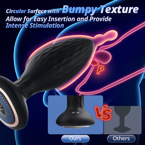 Luxerouse 360° Rotation & 9 Vibration Remote Control Anal Plug