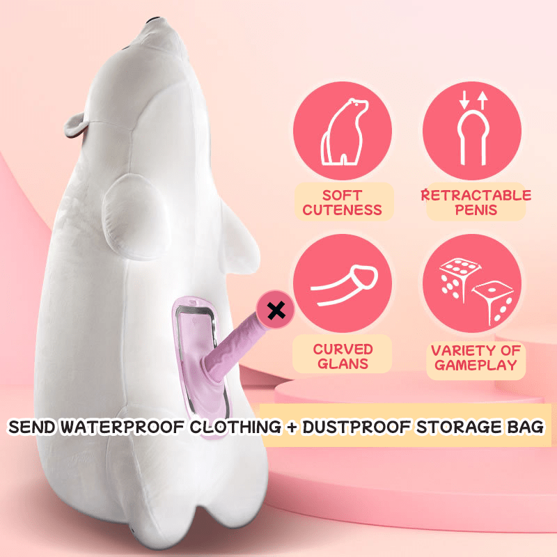 Luxerouse Discreet Infinity Pillow Polar Bear Remote Control Sex Machine