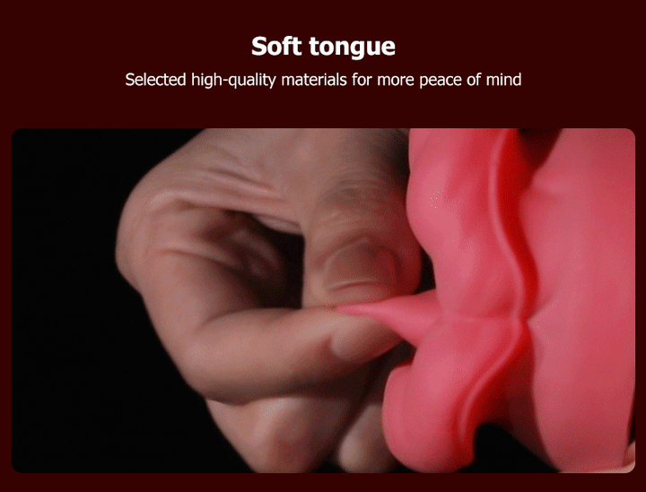 Luxerouse Red Lip Rose Vibrator Masturbator Rotating Sucking Big Mouth