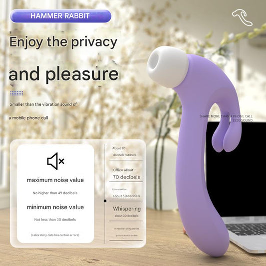 S-Hande Double Rabbit Head Patting Vibrator Instant Tide Masturbation