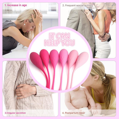S-Hande  Shrink Vaginal Ball Female Postpartum Repair Pelvic Floor Muscle Trainer Private Part Tightening Vagina Dumbbell Ball