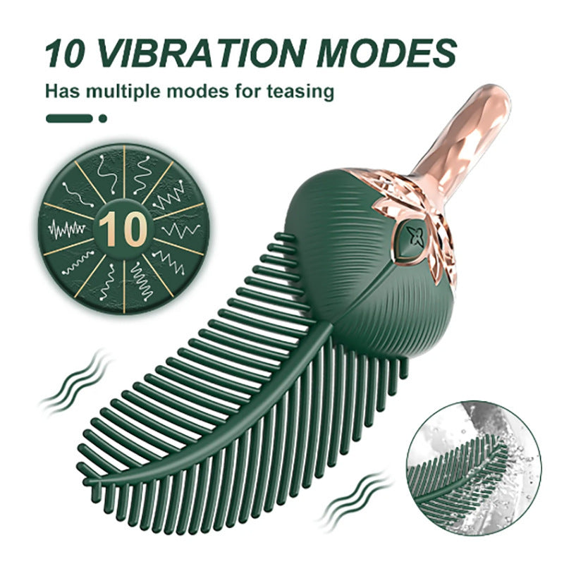 Luxerouse Peacock feather teasing 10 vibrator