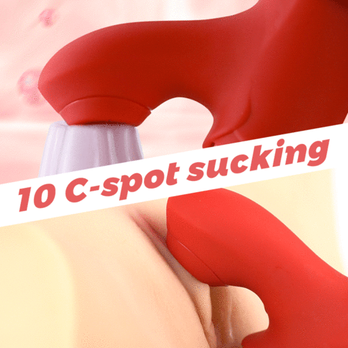 Luxerouse Upgraded 2 IN 1 Flapping Tongue Clit Sucking G-spot Vibrator