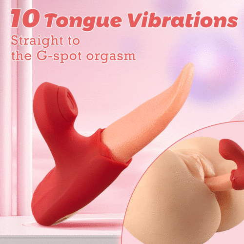 Luxerouse Upgraded 2 IN 1 Flapping Tongue Clit Sucking G-spot Vibrator