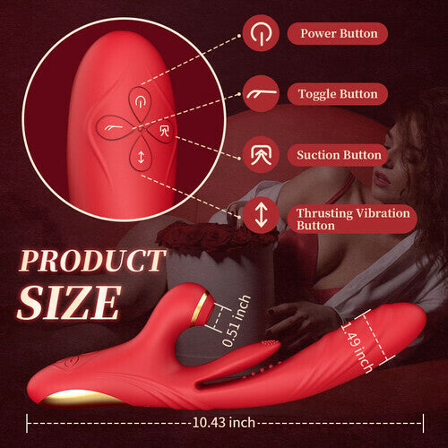 Luxerouse 7 Sucking 7 Thrusting & Vibration 7 Tapping G Spot Vibrator