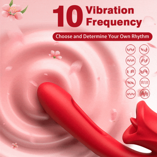 Luxerouse Mouth-Shaped Biting G Spot Soother with 10 Vibration & Flapping