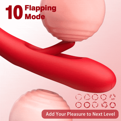 Luxerouse Mouth-Shaped Biting G Spot Soother with 10 Vibration & Flapping