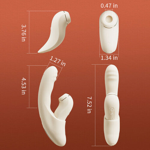 SVAKOM 4 IN 1 APP Control Thrusting Sucking Heating G-spot Vibrators