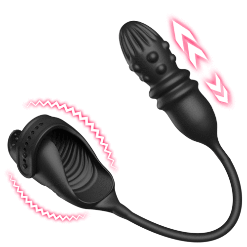 Luxerouse 7 Thrusting Prostate Massager Vibrating Penis Vibrator Couple Play Anal Toys