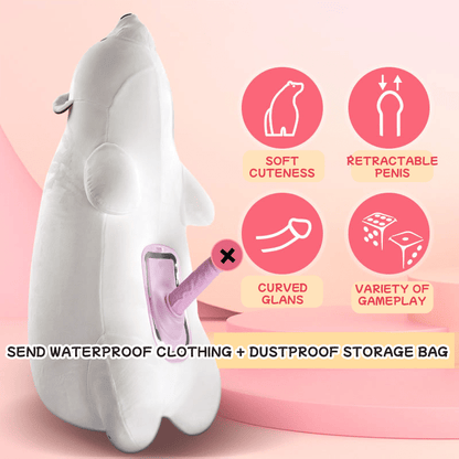 Luxerouse Discreet Infinity Pillow Polar Bear Remote Control Sex Machine