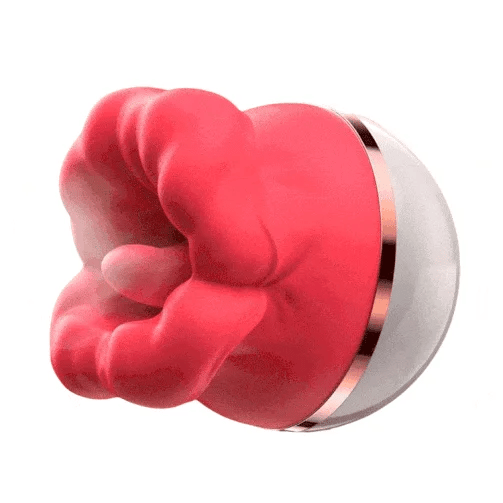 Luxerouse Red Lip Rose Vibrator Masturbator Rotating Sucking Big Mouth