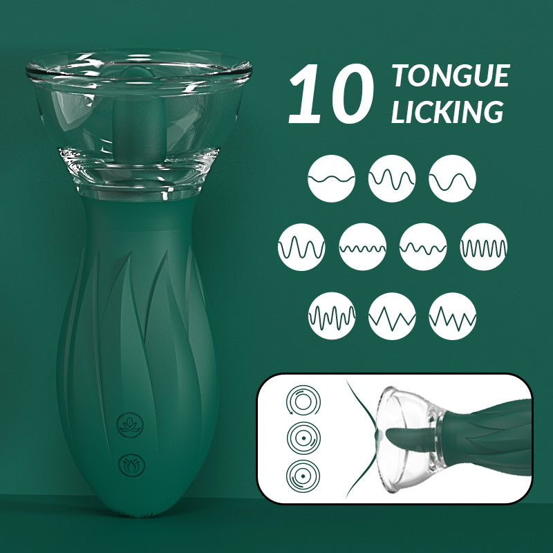 Luxerouse Clitoral Tongue Licking Sucking Breast Massage Vibrator