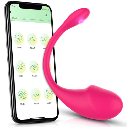Luxerouse APP Wireless Remote Control Vibrator Insertable Female Toys