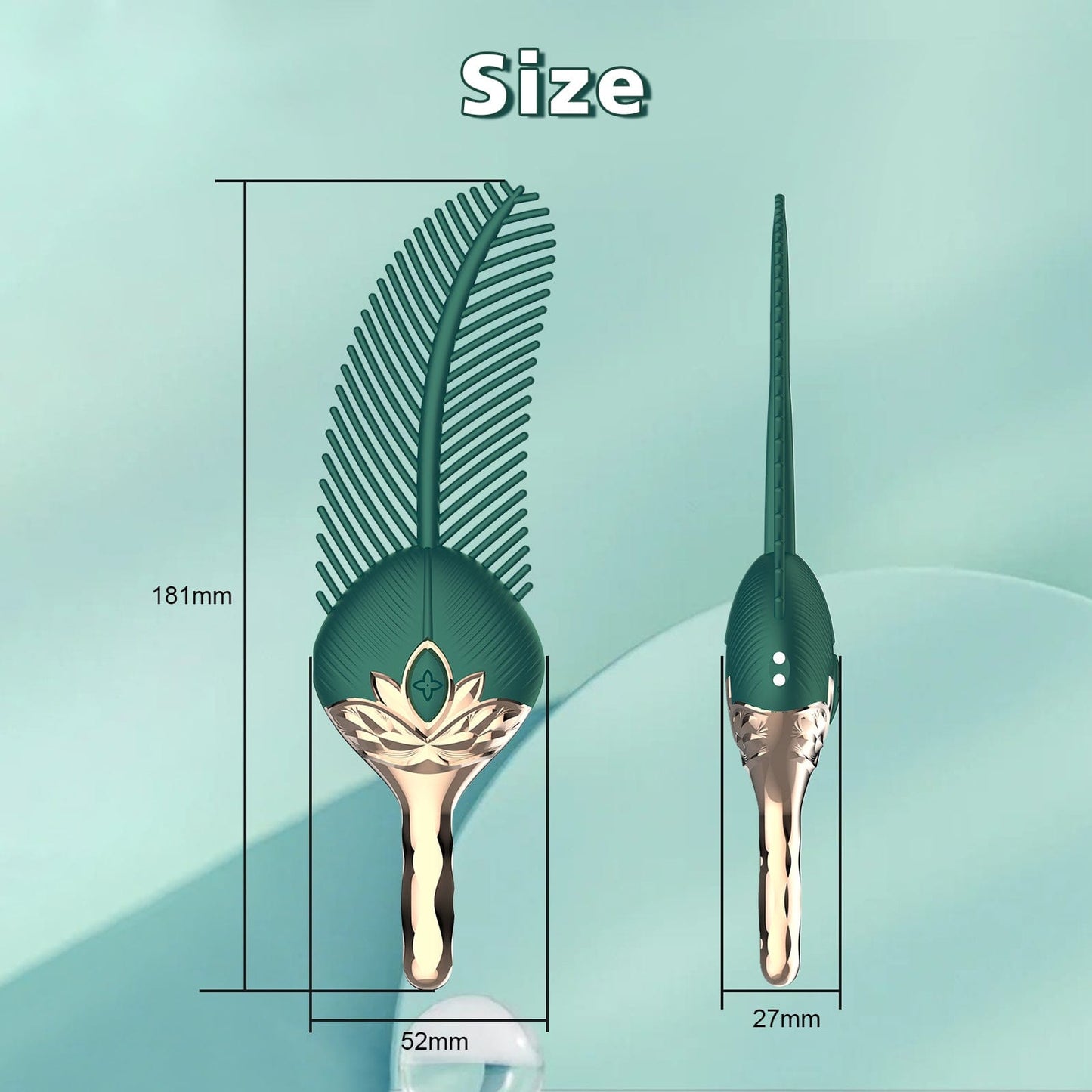 Luxerouse Peacock feather teasing 10 vibrator