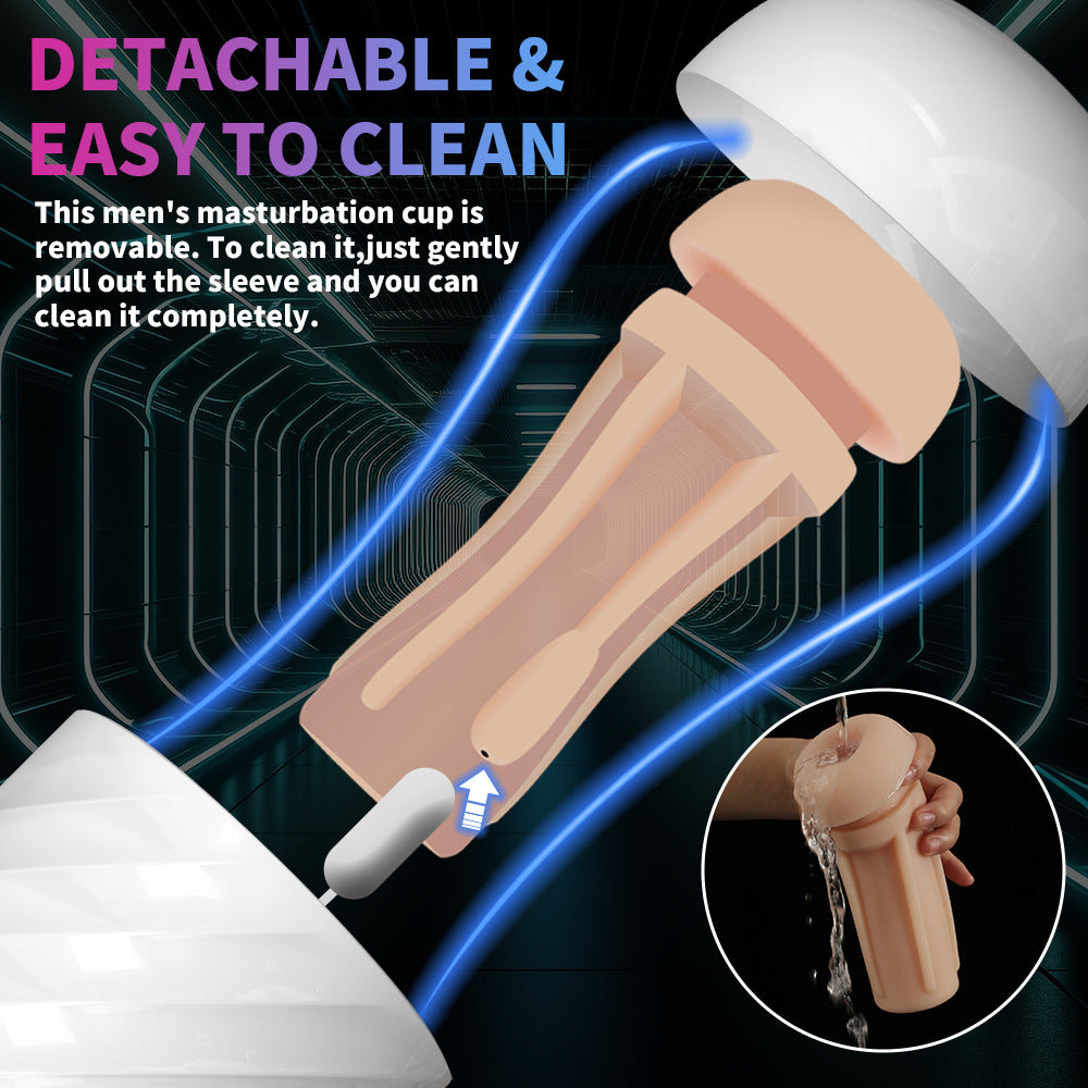 Luxerouse Multifunctional Telescopic Aircraft Male Fully Automatic Clamp Sucking Cup