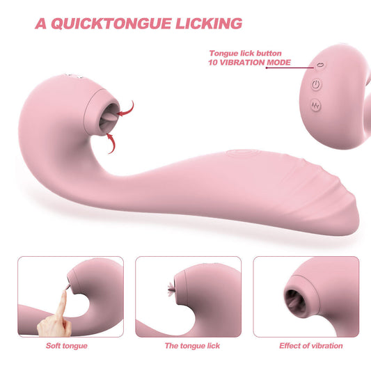 Luxerouse 10 Sucking and Flapping G-spot Vibrator