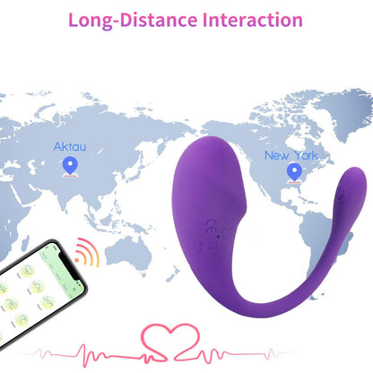 Luxerouse APP Wireless Remote Control Vibrator Insertable Female Toys