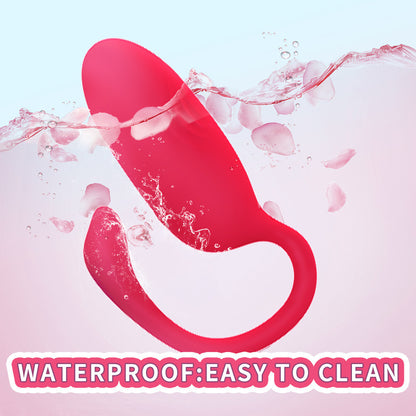 Luxerouse Silicone Vibrating Swan Egg Female Masturbator