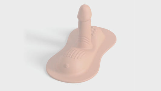 Luxerouse Cushion Realistic Dildo Silicone Vibrating Suction Cup Wearable Insertable