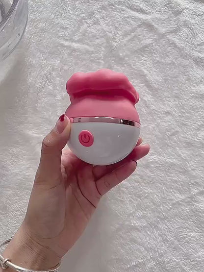 Luxerouse Red Lip Rose Vibrator Masturbator Rotating Sucking Big Mouth